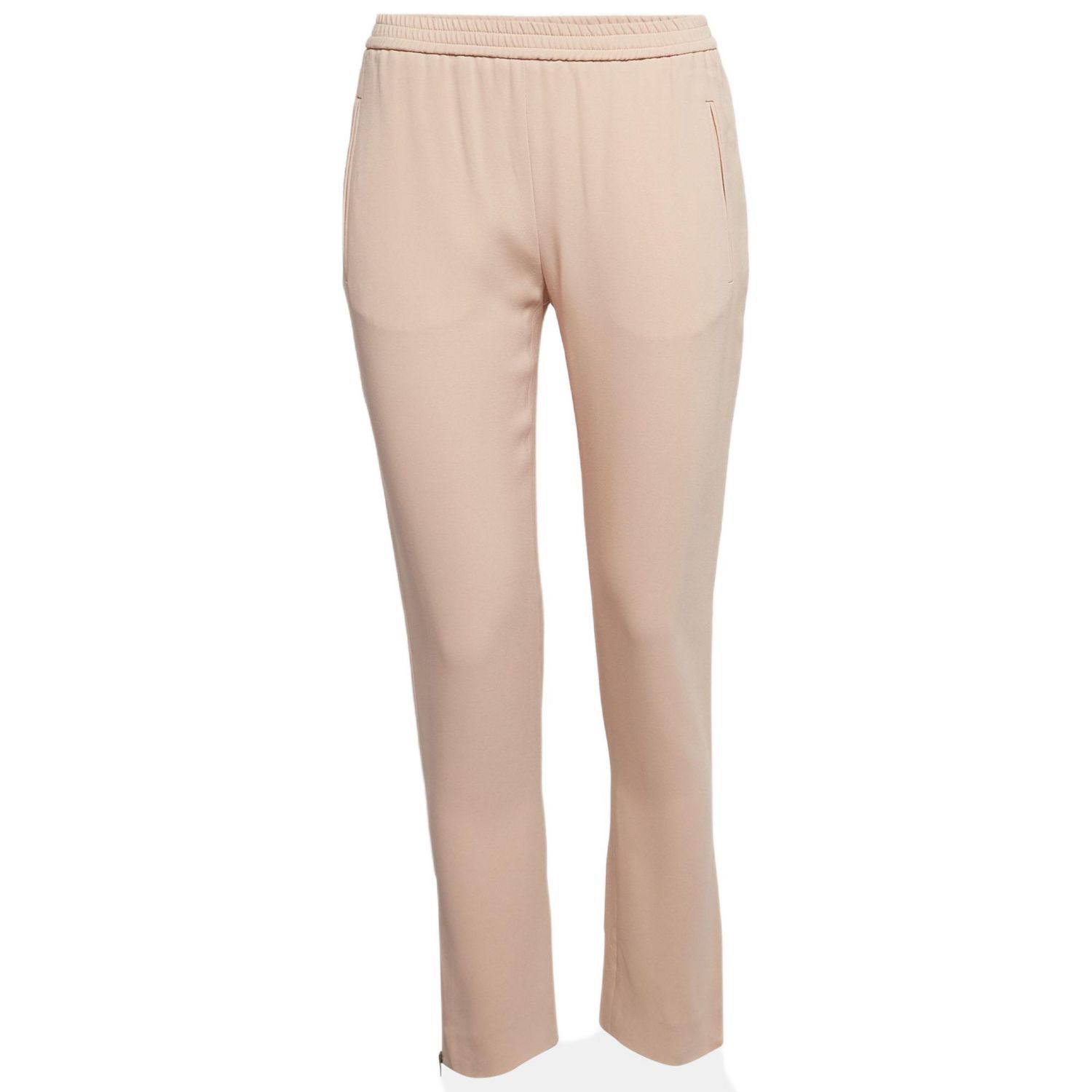 Women's Pink Stretch Crepe Tamara Trousers