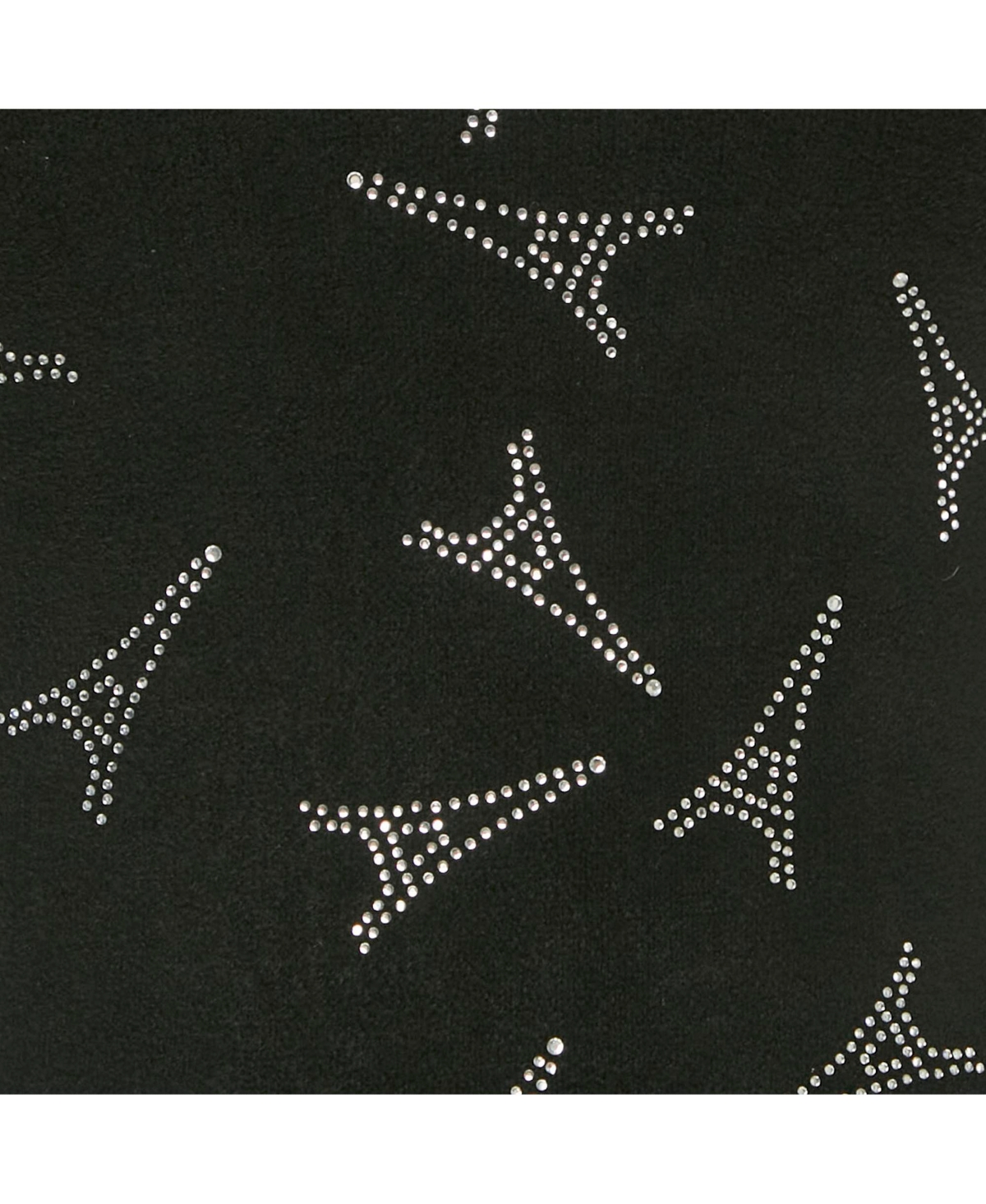 Pre-Owned Balenciaga Women's Black Eiffel Tower Crystal Fleece Pullover