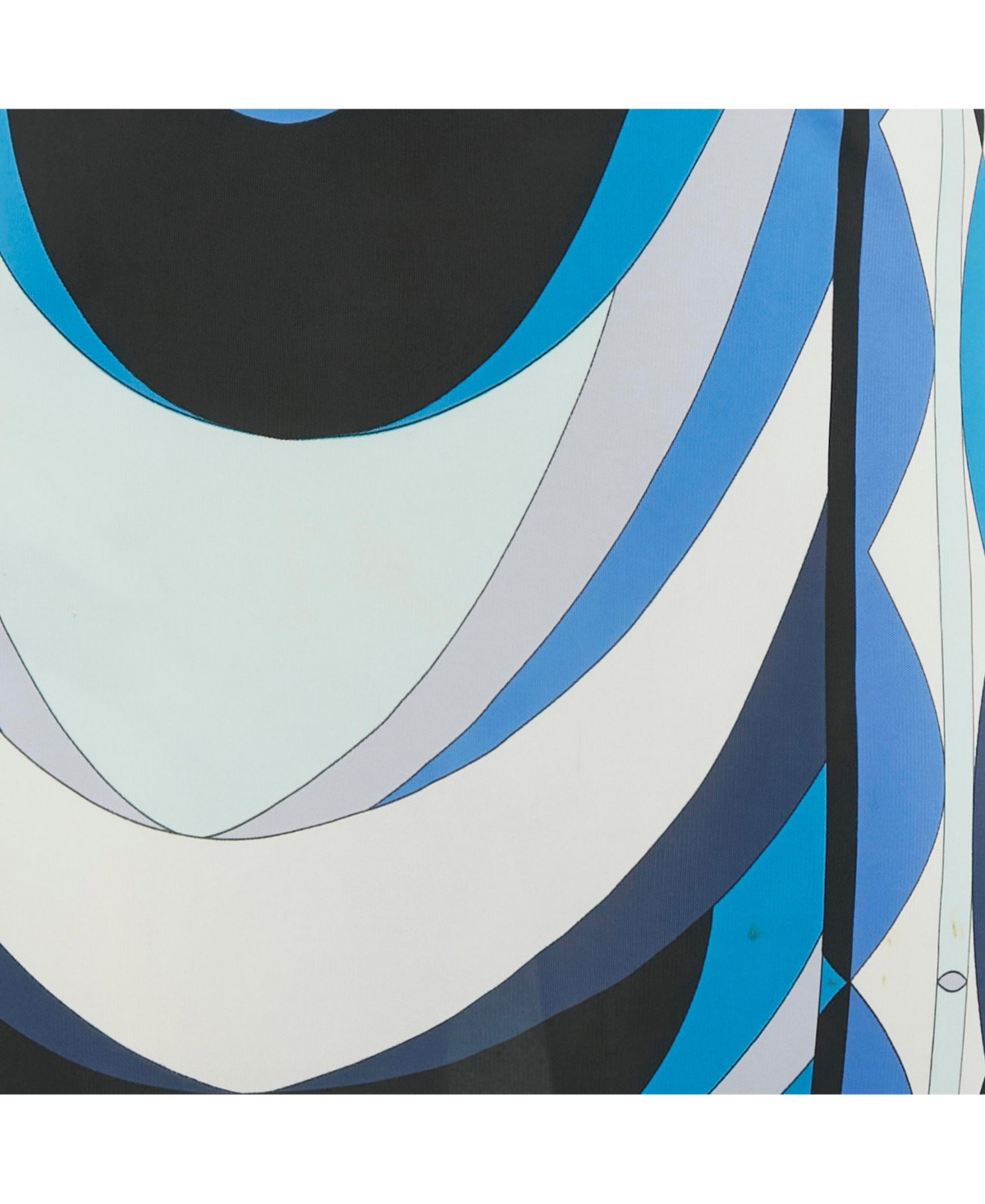 Pre-Owned Emilio Pucci Women's Blue Printed Jersey Maxi Dress