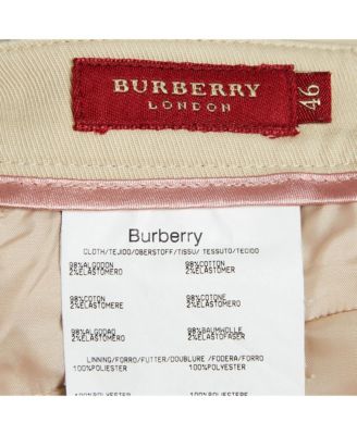 Women's London Beige Gabardine Cotton Trousers