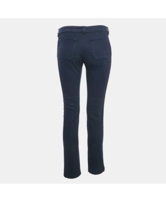 Women's Blue Cotton Gabardine Pants
