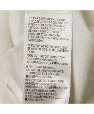 Women's White Printed Cotton Crew Neck Oversized T-Shirt