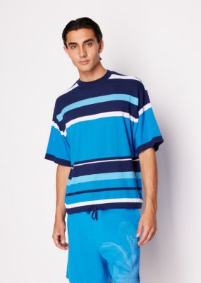 Men's Colorblocked Stripe T-Shirt