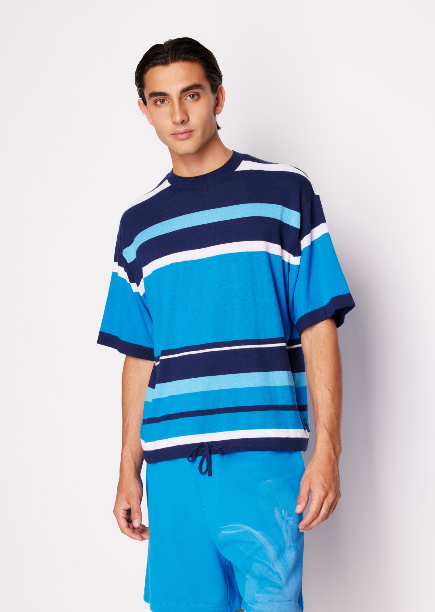 Men's Colorblocked Stripe T-Shirt