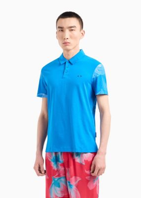 Men's Floral Polo Shirt