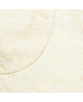 Women's Jacquard Silk Crop Top