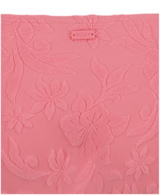 Girls' 7-16 Floral Loop Bikini Top and Bottom, 2-Piece Set