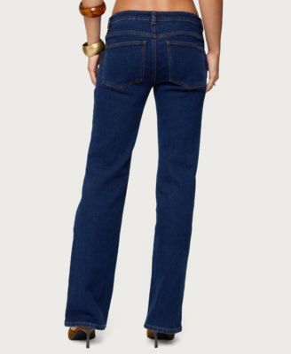 Women's Jemima Contrast Stitch Low Rise Jeans