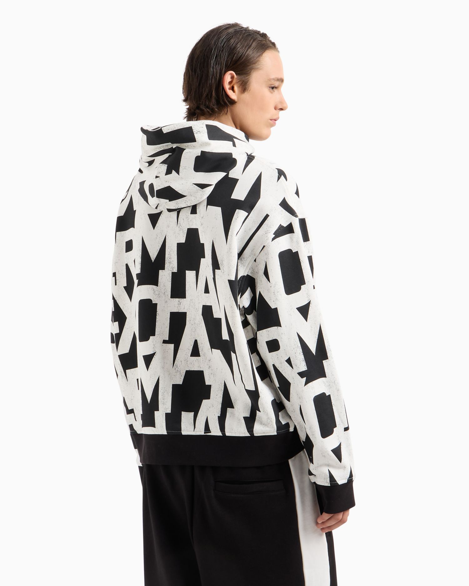 Men's Long Sleeve Logo Print Hoodie