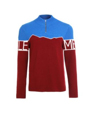 Men's Merino Super Fine Mountain Print Sweater