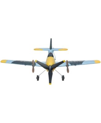 RC Plane, 2.4GHz 3-Channel Fighter Airplane with 6-Axis Gyro, 2 Batteries, Ready-to-Fly Glider for Adults & Kids Beginners