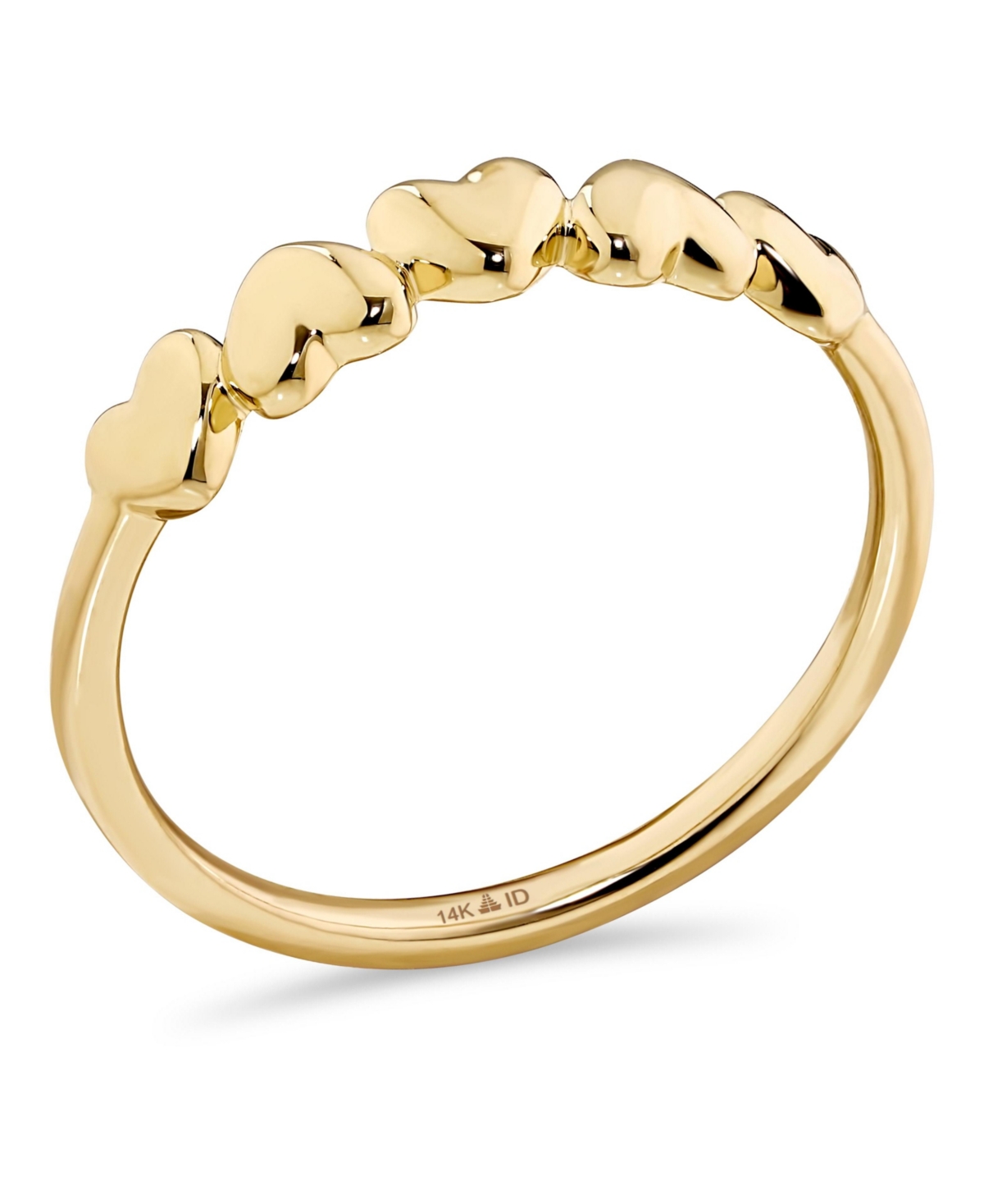 Devata Sweet Heart Ring in 14K Gold, Size 7, approx. 1.6 grams