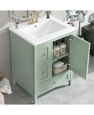 Bathroom Vanity with Adjustable Shelf and Removable Dividers