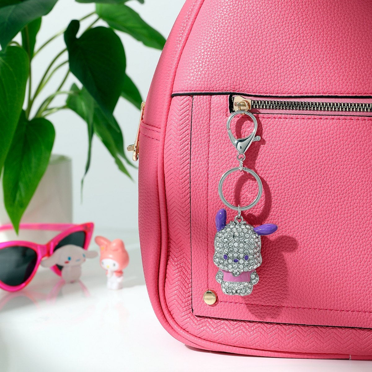 Pochacco Pave Keychain Bag Charm – Officially Licensed Sanrio