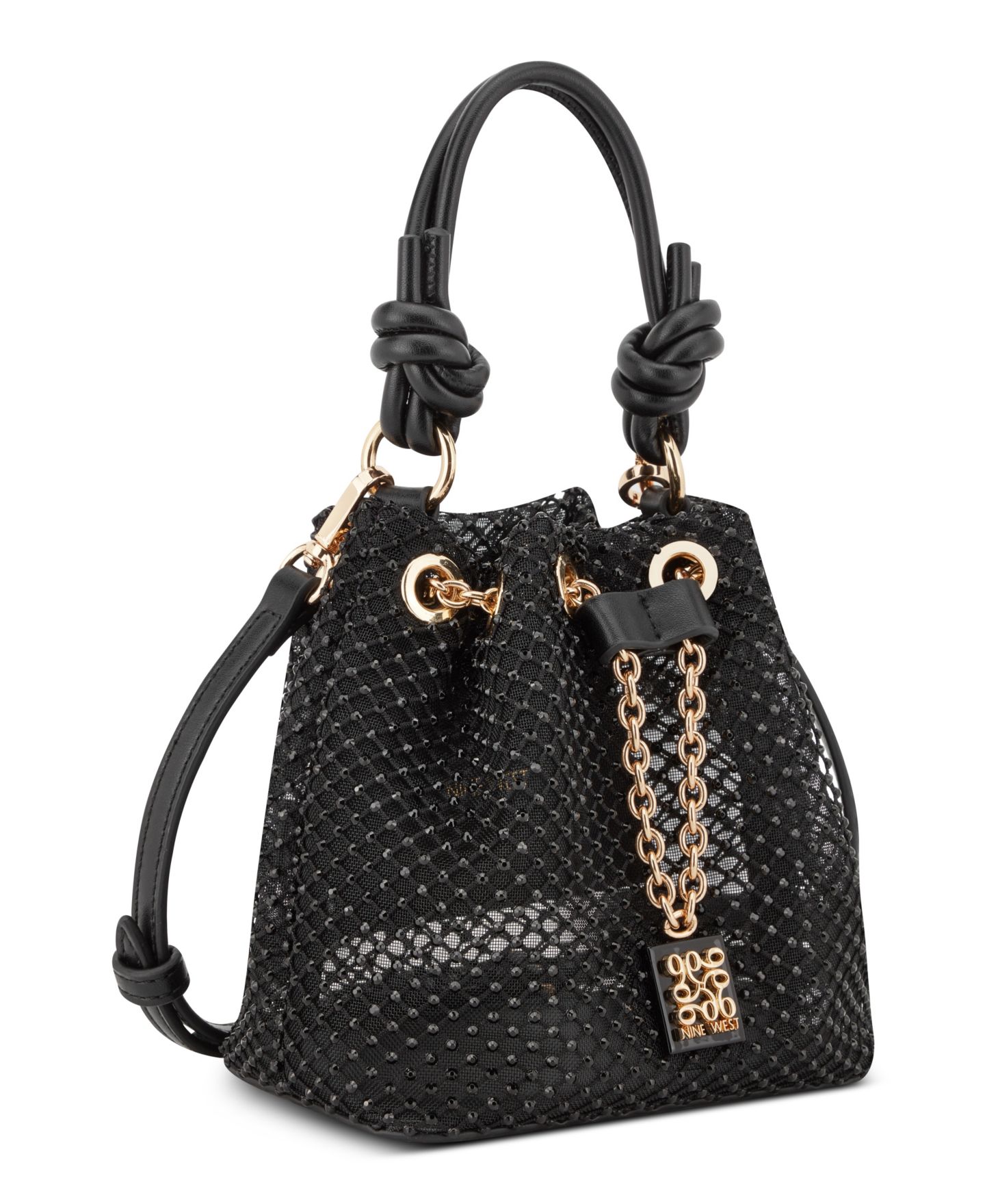 Женская сумка Nine West Wrenna Drawstring Bucket, цвет: Чёрный — фото 2