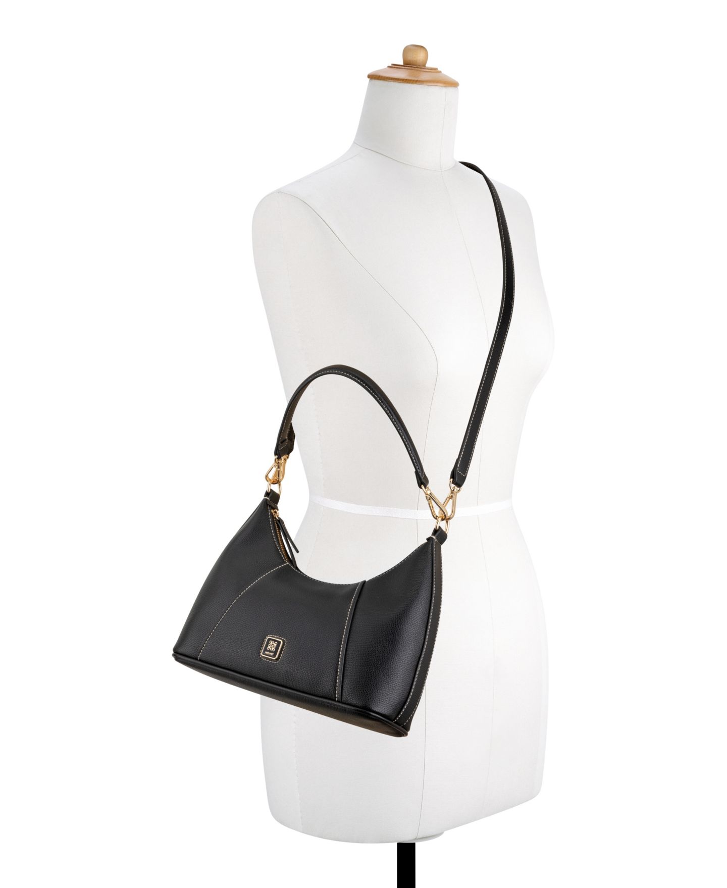 Женская сумка Nine West Quincie Convertible Shoulder, цвет: Чёрный — фото 5
