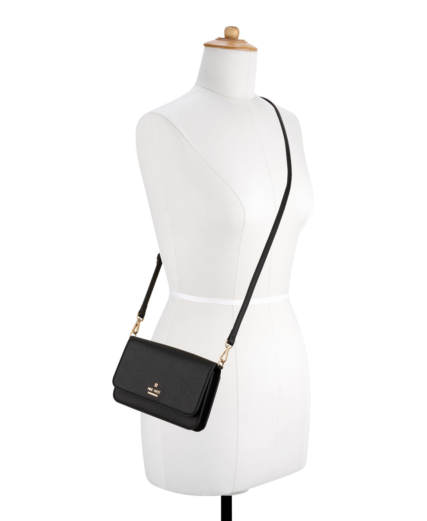 Женский кошелёк-кроссбоди Nine West Luela для телефона, цвет: Чёрный — фото 5