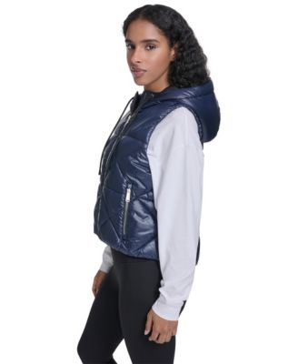 Women's Performance Diamond Quilt Hooded Puffer Vest
