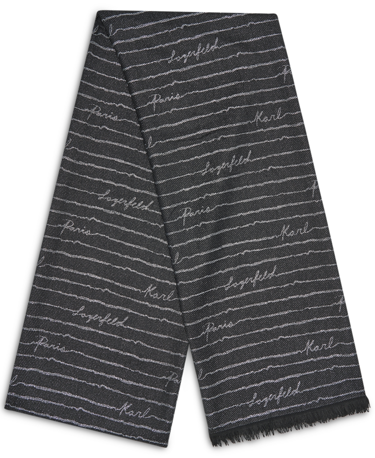 Karl Lagerfeld Paris Women's Signature Evening Stripe Scarf