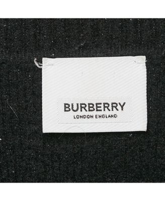 Men's Black Monogram Motif Cashmere & Cotton Knit Sweater