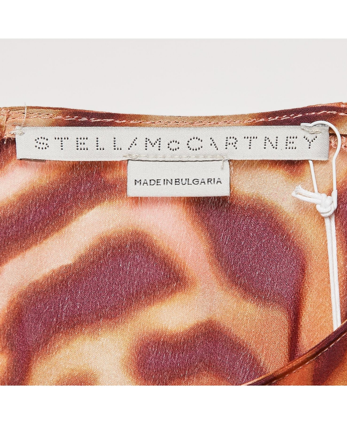 Pre-Owned Stella Mccartney Women's Brown Leopard Print Silk Tie-Up Jumpsuit