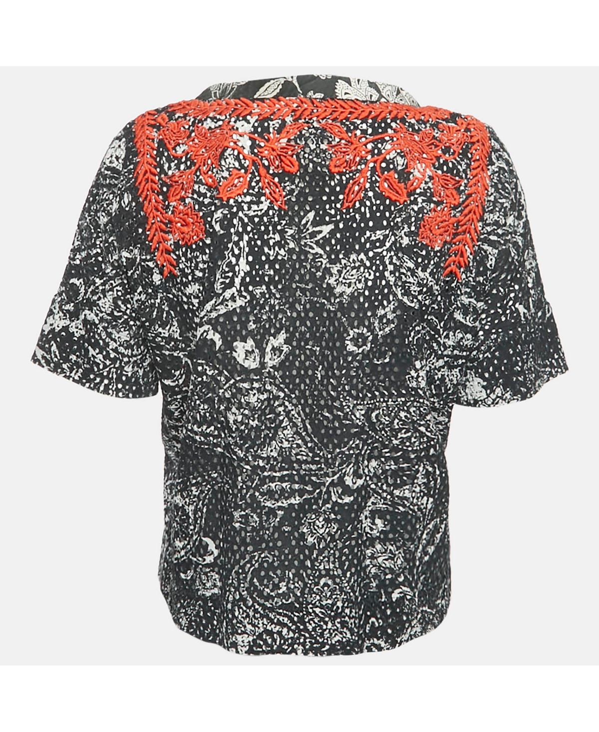 Pre-Owned Isabel Marant Women's Embroidered Eyelet Cotton Top