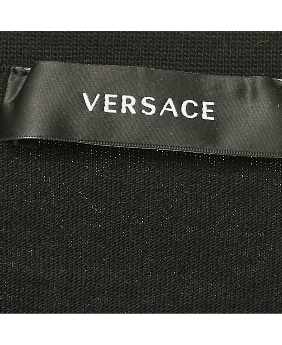 Pre-Owned Versace Women's Logo Embroidery Cotton Crew Neck T-Shirt