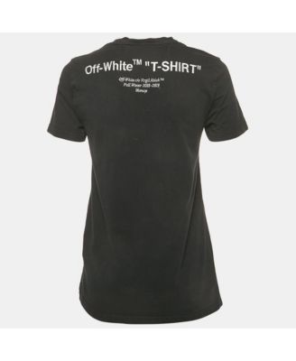 Women's Black Logo Embroidered Jersey Crew Neck T-Shirt