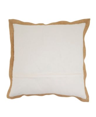 Embroidered Cornucopia Down Filled Decorative Pillow, 20" x 20"