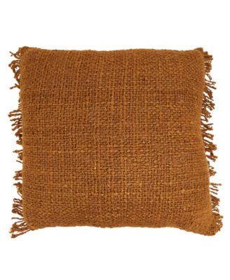 Fringe Down Filled Decorative Pillow, 20" x 20"