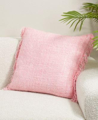 Fringe Down Filled Decorative Pillow, 20" x 20"