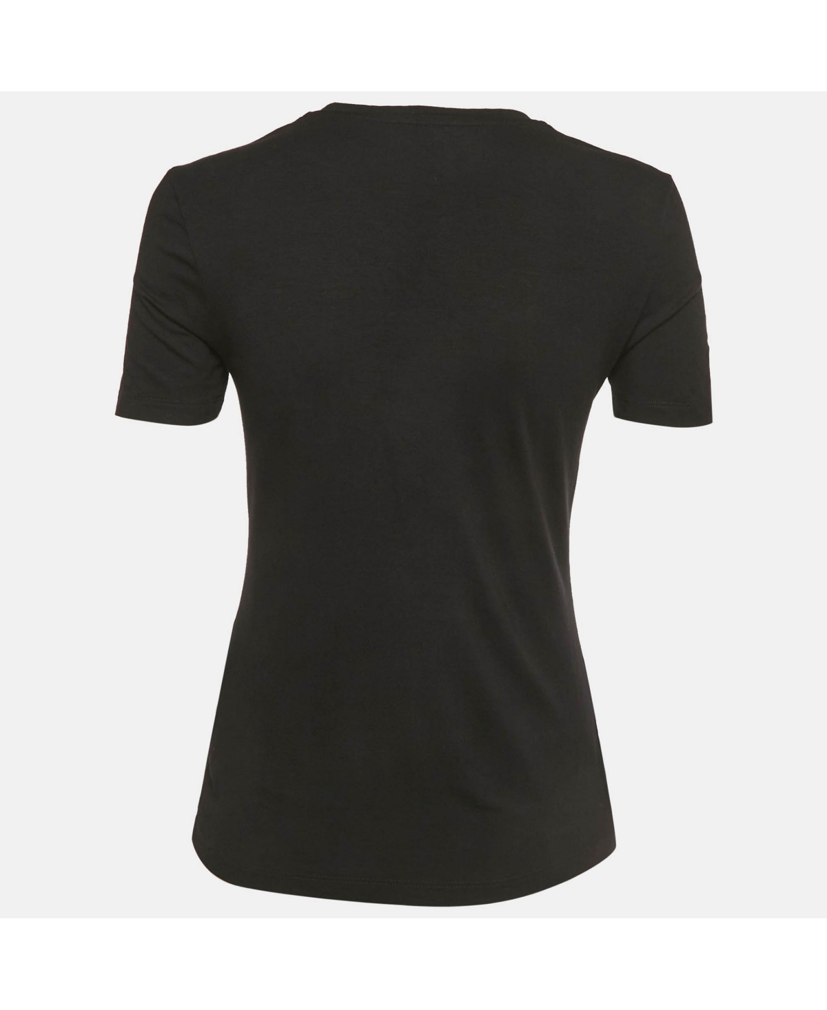 Pre-Owned Versace Women's Embroidered Jersey Crewneck T-Shirt