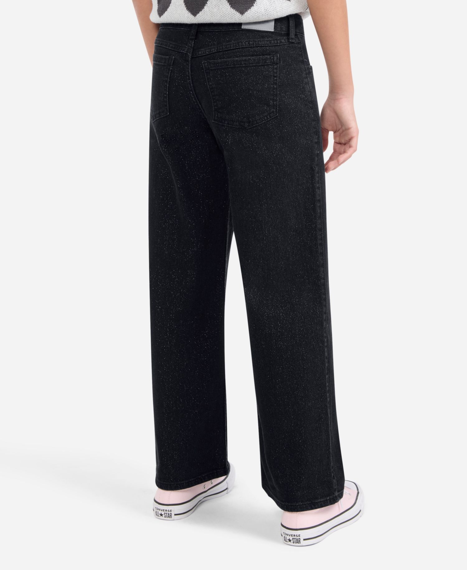 Girls' Sparkle Low-Rise Baggy Jeans