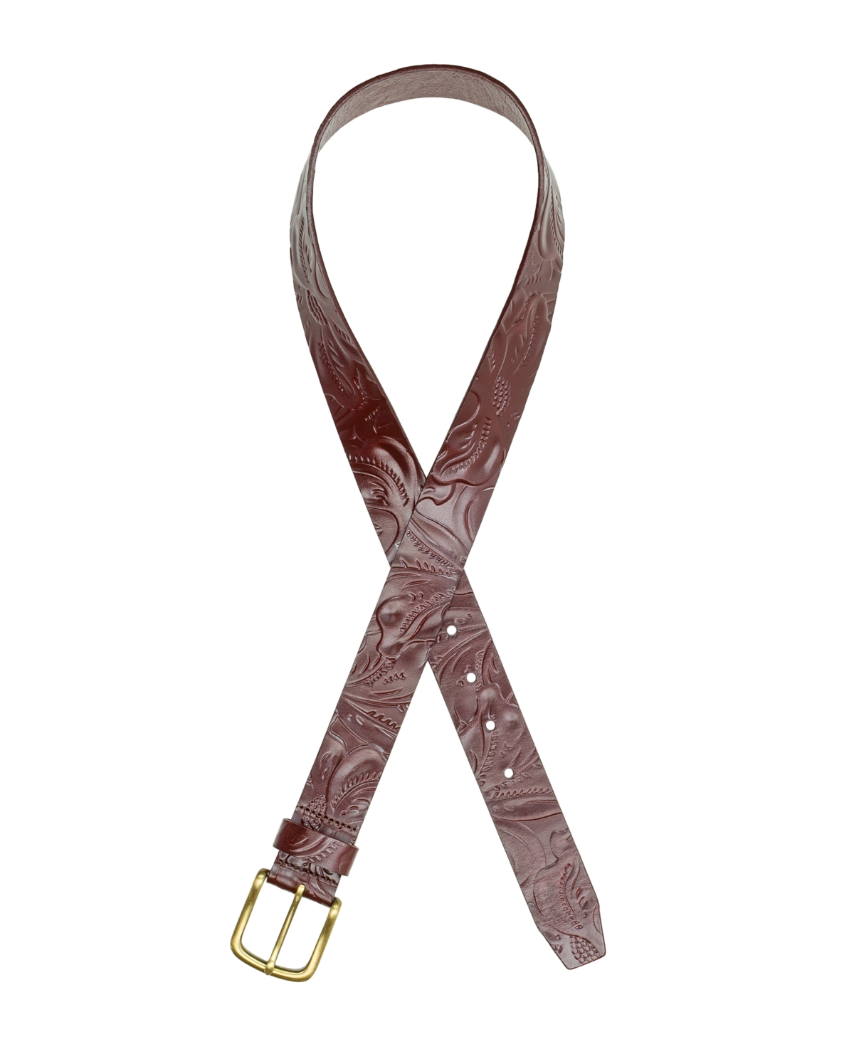 Patricia Nash Women's Pelosa Tooled Leather Belt