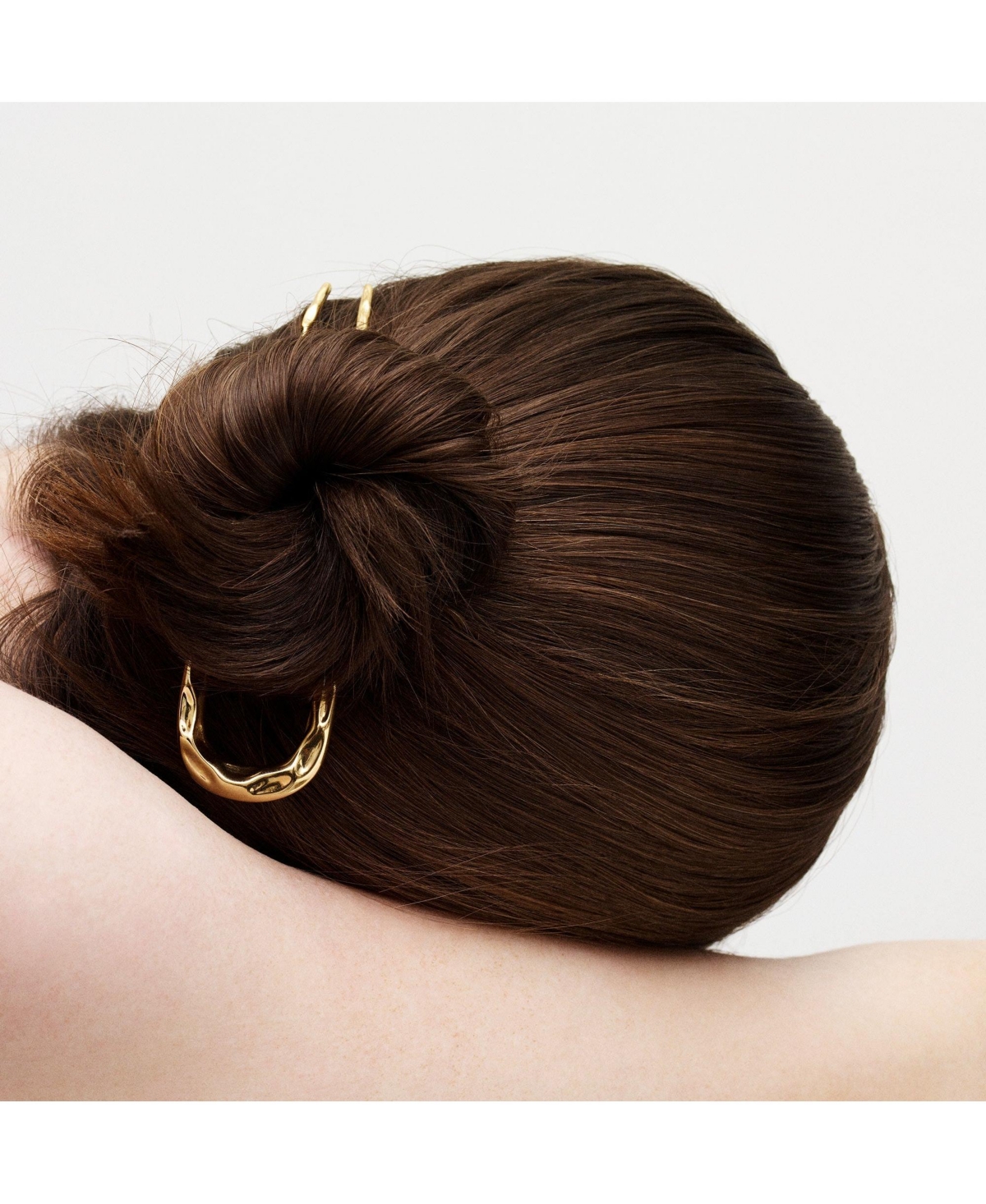 Machete Midi Wavy French Hair Pin in Silver