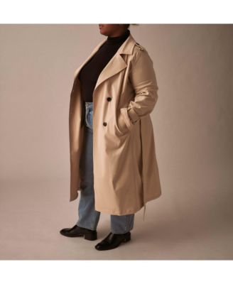 Plus Size Park Soft Trench