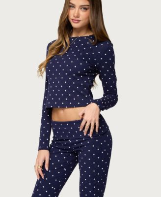 Women's Daliya Polka Dot Long Sleeve Top