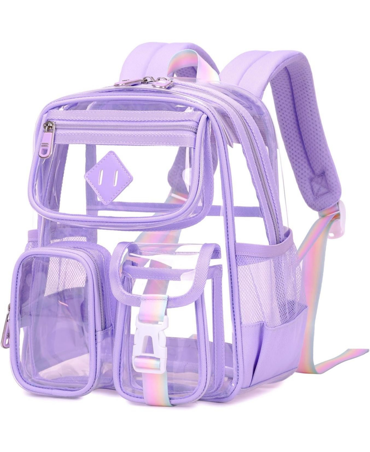 Batfox Mini Clear Backpack Small Purple Kids Girls