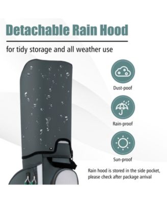 14 Dividers Golf Cart Bag with 7 Zippered Pocket