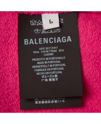 Women's Black Campaign Print Cotton Knit Hoodie