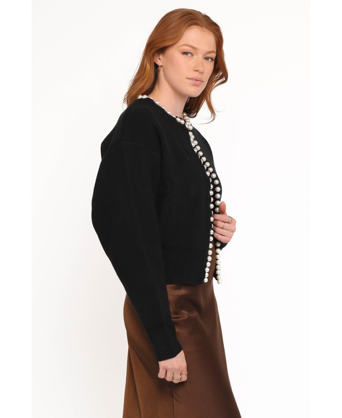 Petal and Pup Women's Bloom Pearl Knit Cardigan.