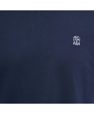 Men's Blue Jersey Crewneck T-Shirt