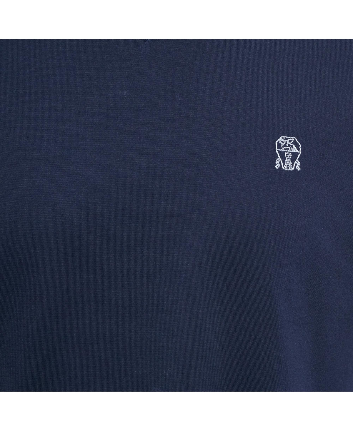 Pre-Owned Brunello Cucinelli Men's Blue Jersey Crewneck T-Shirt