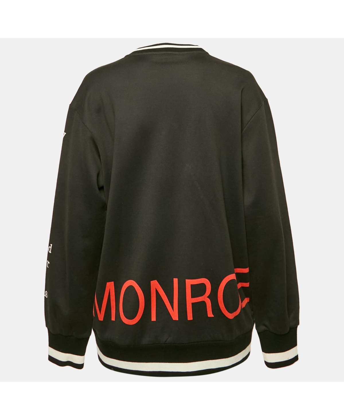 Pre-Owned Dolce & Gabbana Women's Black Marilyn Monroe Print Cotton Oversized Sweatshirt