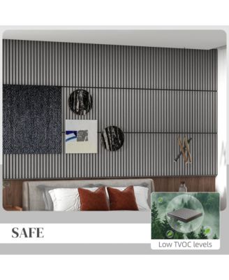 4 Pack Acoustic Wall Panels, 24" x 24" Wood Wall Panels,