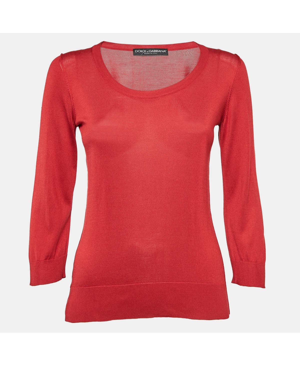 Pre-Owned Dolce & Gabbana Women's Red Jersey Full Sleeve Round Neck Jumper
