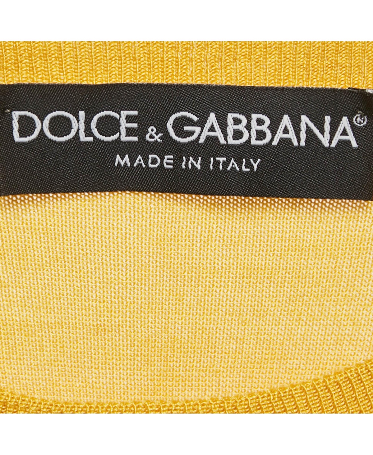 Pre-Owned Dolce & Gabbana Women's Yellow Floral Print Silk And Cotton Knit Sleeveless Top