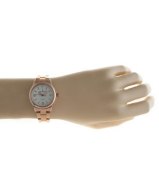 Women's Rose Gold Everyday Easy-Read 32mm Status Bracelet Watch