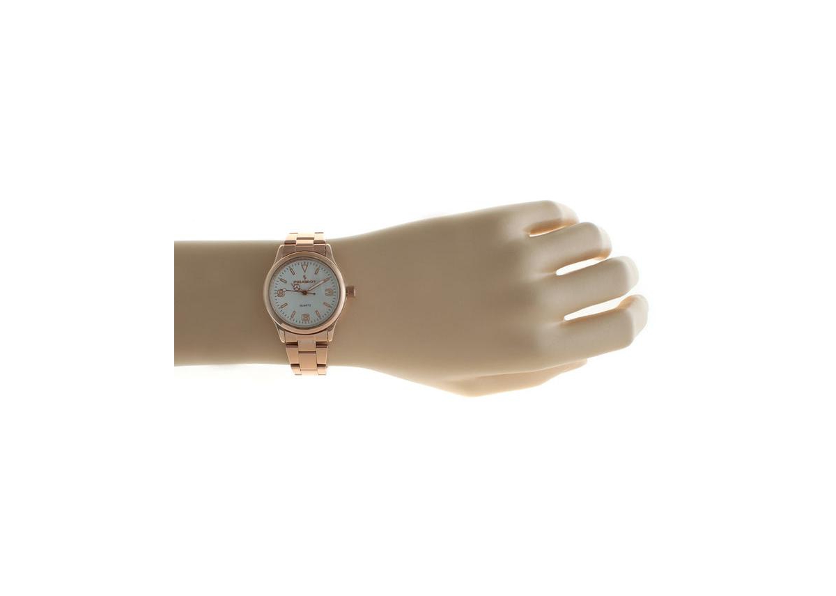Peugeot Women's Rose Gold Everyday Easy-Read 32mm Status Bracelet Watch