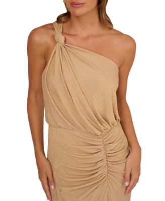 Women's Metallic Knit Long Dress 